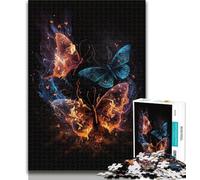 Puzzle 1000 pièces Beau Papillon Puzzle 1000 pièces pour Adultes et Adolescents, Interaction Parent-Enfant pour Les 14 Ans et Plus 26x38cm