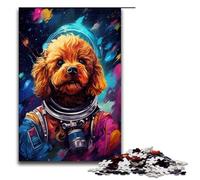Puzzle 1000 pièces Bébé Caniche Astronaute par SplattersLots de Puzzles épais et colorés pour Adultes Jeu éducatif en Bois 75x50cm