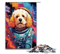 Puzzle 1000 pièces Bébé Caniche Astronaute par SplattersLots de Puzzles épais et colorés pour Adultes Jeu éducatif en Bois 75x50cm