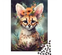 Puzzle 1000 pièces bébé Lynx coloré pour Adultes et Adolescents, Jeux éducatifs à Domicile, Jouets DIY, Cadeaux de Noël, 1000 pièces (38 x 26 cm)