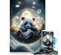 Puzzle 1000 pièces Bébé Panda,décor Facile à Installer,Jeu de réflexion,Cadeau pour se détendre,Jeu d'anniversaire,Art (38x52cm)