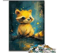 Puzzle 1000 pièces « Bébé Raton Laveur » pour Adolescents, Cadeau d'anniversaire Amusant et Humoristique, décoration Murale (50x75cm)