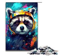 Puzzle 1000 pièces Bébé Robot Raton Laveur par SplattersLots de Puzzle épais et coloré pour Adultes Jeu Familial en Bois 75x50cm