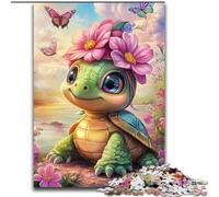 Puzzle 1000 pièces Bébé Tortue, Puzzle Difficile pour Adultes 26x38cm, pour décoration intérieure, entraînement cérébral et Cadeaux de Noël