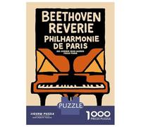 Puzzle 1000 Pièces Beethoven Reverie Philharmonie De Paris Puzzle pour Adolescents Améliore La Mémoire Entraîne Ton Cerveau Et Tes Mains Jouet Addictif pour Cultiver La Patience 70x50cm/1000pcs