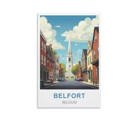 Puzzle 1000 pièces, Belfort Belgique, Puzzle en Bois 1000 pièces, Jouet éducatif pour Adultes et Enfants, Jeu de détente Familial, 70 x 50 cm