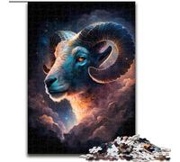 Puzzle 1000 pièces Bélier Cosmique, Jeu interactif Familial pour Adultes, Cadeau Stimulant (Taille 50x75cm)