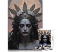 Puzzle 1000 pièces Belle Femme au Clair de Lune pour Adultes:Une activité ludique et Cognitive idéale pour des Moments de Joie et de Surprise Dimensions:38x52cm