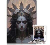 Puzzle 1000 pièces Belle Femme au Clair de Lune pour Adultes:Une activité ludique et Cognitive idéale pour des Moments de Joie et de Surprise Dimensions:38x26cm