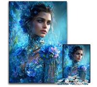 Puzzle 1000 pièces Belle Femme Puzzles en Carton Soulagement du Stress Staycation Tuer Le Temps, Une œuvre d'art pour Et 14 Ans 26X38CM