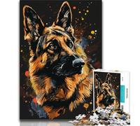 Puzzle 1000 pièces Berger Allemand DJ Neon pour Adolescents 1000 pièces Relax Games est Un pour Toute la Famille (50x75cm)