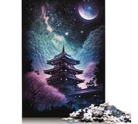 Puzzle 1000 pièces Berger Allemand DJ Neon pour Adultes, Puzzle Cadeau d'halloween en Papier, Puzzles pour Adultes pour s'amuser en Famille et Jouer Le Soir, 1000 pièces (75 x 50 cm)