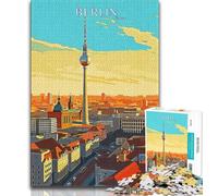 Puzzle 1000 pièces Berlin Travel pour Adolescents et Adultes Jouet éducatif idéal comme Cadeau pour Toute la Famille 38x26cm