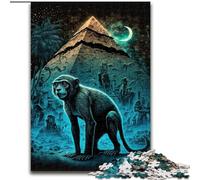 Puzzle 1000 pièces Bête Mythique Puzzles en Bois Taille 50x75cm Décoration d'intérieur Jeu de réflexion pour Adolescents et Interaction familiale