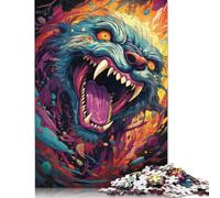 Puzzle 1000 pièces Bêtes colorées pour Adultes, Jouets éducatifs, Jeux en Famille, Cadeaux d'anniversaire, 1000 pièces (75 x 50 cm)