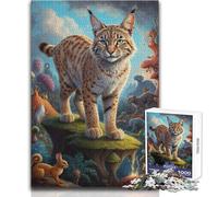 Puzzle 1000 pièces Beyond Bobcat Reality - Détente et Calme en Solo - Découpe précise - Dimensions:50x75cm