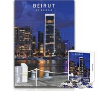 Puzzle 1000 pièces Beyrouth pour Adolescents : Jeu Stimulant d'analyse et de logique,idéal comme Cadeau de Noël Secret Dimensions : 50x75cm