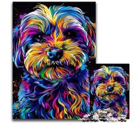 Puzzle 1000 pièces Bichon Havanais pour Adultes, idéal pour s'amuser en Famille à Noël, Thanksgiving, Les Anniversaires et Pâques 26x38cm/10,23x14,96 Pouces