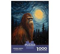 Puzzle 1000 Pièces Bigfoot Van Gogh Starry Puzzles pour Adolescents - Anti-Stress - Défi Éducatif - Cadeau d'anniversaire Unique 52x38cm/1000pcs
