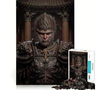 Puzzle 1000 pièces Black Myth Wukong Portrait Sharp Joint,Jeu d'entraînement Mental Amusant,Jeu de détente,décoration Murale de Noël (50x75cm)