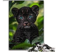 Puzzle 1000 pièces Black Panther Baby dans la Jungle, Jeu Familial Anti-Stress, défi Difficile, renforce l'amour Entre Couples 50x75cm