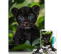 Puzzle 1000 pièces Black Panther Baby in The Jungle pour Adolescents, Jeu Stimulant, idéal comme Cadeau pour Toute la Famille 50x75cm