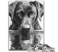 Puzzle 1000 pièces Black Panther Labrador Puzzle 1000 pièces, Jeux éducatifs, décoration d'intérieur, adapté à la décoration de Bureau (50x75cm)