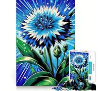 Puzzle 1000 pièces Bleuet Éclat Articulations Fines,Jeu Stimulant pour Le Cerveau,Temps de Jeu Calme,Cadeau de Loisirs de Noël (38x52cm)