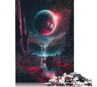 Puzzle 1000 pièces Blood Moon Rising pour Adultes et Puzzles en Papier, Jeu éducatif Familial 1000 pièces (75 x 50 cm)