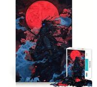 Puzzle 1000 pièces Blood Moon Ronin,Jeu d'assemblage précis,Jeu de logique,Divertissement pour Passer Le Temps,Cadeau d'anniversaire Amusant (38x52cm)
