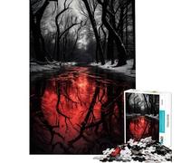 Puzzle 1000 pièces Blood River activités Amusantes à la Maison décoration Artistique Jouet pour Les 14 Ans et Plus (38x26cm)
