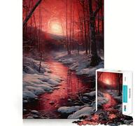 Puzzle 1000 pièces Blood River Jeu d'assemblage précis et Amusant,activité cérébrale Intelligente,Divertissement Relaxant,Cadeau d'anniversaire (38x52cm)