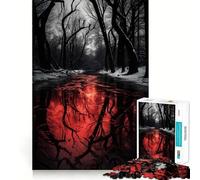 Puzzle 1000 pièces Blood River Sharp Joint,Jeu d'entraînement Mental Amusant,Jeu pour Passer Un Moment agréable,décoration Murale de Noël (50x75cm)