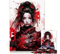Puzzle 1000 pièces Blood Samurai Stimulation cérébrale, Loisirs et Plaisir Fermeture sécurisée Cadeau d'anniversaire (50x75cm)
