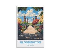 Puzzle 1000 pièces, Bloomington, Indiana. Puzzle Classique 3D à Monter soi-même, Jouet en Papier, Cadeau Unique, décoration intérieure, 38 x 26 cm.