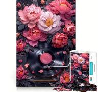Puzzle 1000 pièces Blossoms Beats en Vinyle découpé avec précision,activité ludique Intelligente,Moment de détente,Cadeau de décoration d'anniversaire (38x52cm)