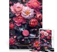 Puzzle 1000 pièces Blossoms Beats Vinyl Stimulation cérébrale, Loisirs, Plaisir, Cadenas sécurisé Cadeau d'anniversaire (50x75cm)
