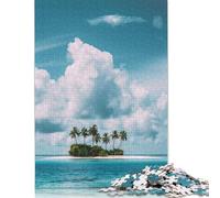 Puzzle 1000 pièces Blue Haven Tuamotu Escape, Jeu éducatif, décoration familiale, pour Adultes (75 x 50 cm)
