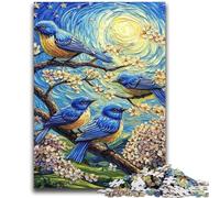 Puzzle 1000 pièces « Bluebird on The Tree » pour Adolescents, Jouet éducatif et éducatif, idéal comme Cadeau pour Toute la Famille (38x52cm)