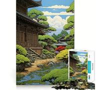 Puzzle 1000 pièces Bonsaï,Jeu de précision Japonais,Jeu de logique,Divertissement pour se détendre,Cadeau d'anniversaire Amusant (50x75cm)