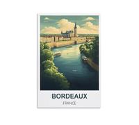 Puzzle 1000 pièces, Bordeaux, France. Puzzle 1000 pièces pour Adolescents et Enfants. Jeu de réflexion Stimulant. 70 x 50 cm.