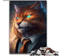 Puzzle 1000 pièces Boss Cat pour Adultes. Développe la Coordination œil-Main. Idéal comme Cadeau d'anniversaire (Taille : 50 x 75 cm).