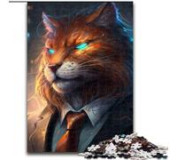 Puzzle 1000 pièces Boss Cat Puzzle 1000 pièces Impossible Hard Challenge Jouet pour Adolescents (Taille 26x38cm)
