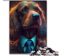 Puzzle 1000 pièces Boss Golden Retriever Impossible pour Adultes, Taille 50x75cm, Jeu Familial interactif, décoration d'intérieur à Faire soi-même, Cadeau Casse-tête