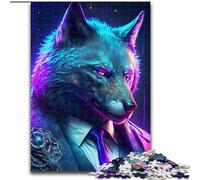Puzzle 1000 pièces Boss Wolf en Costume Puzzle 1000 pièces avec Jeu interactif Familial, pour Les 14 Ans et Plus Taille 26x38cm