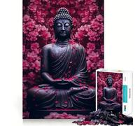 Puzzle 1000 pièces Bouddha dans la Nature Bords Parfaits Jeu cognitif Jeu de Relaxation Décoration Artistique de Noël (50x75cm)
