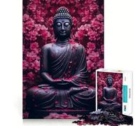 Puzzle 1000 pièces Bouddha dans la Nature,découpe soignée,décor,Jeu de réflexion,Cadeau,activité Calme pour Un Anniversaire (38x26cm)