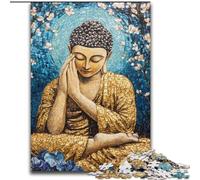 Puzzle 1000 pièces Bouddha endormi pour Adultes et Adolescents, Anti-Stress, Vacances à la Maison, Passe-Temps, Amour Entre Couples (50x75cm)