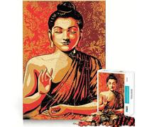 Puzzle 1000 pièces Bouddha rétro,Bordures nettes,Jeu cognitif,Jouet Amusant et Facile à Utiliser,Cadeau de Noël et de Loisirs (50x75cm)
