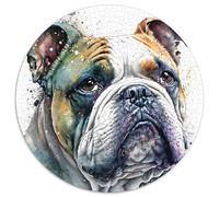 Puzzle 1000 pièces Bouledogue français Puzzles impossibles pour Adultes Décoration d'intérieur Jeu de réflexion pour Adolescents et Interaction familiale 67,5 x 67,5 cm
